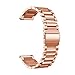 Produktbild Feitb 30-jähriges Jubiläums Armband von Garmin, klassisches Edelstahlband, Schnellverschluss, robustes und weiches Ersatzarmband,Uhrenarmband,für Garmin 245 / 245M Watch (Rose Gold)