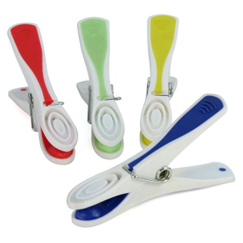 72 Starke, Bunte Wäscheklammern für Wäscheleinen – Hangerworld - 2