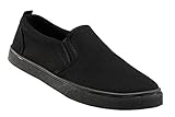 geox slipper schwarz herren Low Cut Silhouette Brandit Southampton Slip on Sneaker, schwarz, EU37