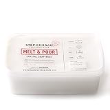 Base de Jabón para Fundir y Verter Marca Stephenson - 1 Kg. - Leche de...