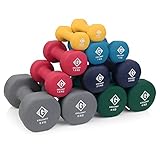Gallant Neoprene Hand Dumbbells Weights Fitness Home Gym Exercise Barbell 1Kg, 2Kg, 3Kg, 5Kg, 8Kg and 10Kg Pairs Light Heavy For Ladies Mens Dumbbells