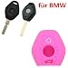 Produktbild Tuqiang® Schlüsselhülle für for BMW 1PC Rosa 2 Tasten Silikon Schlüsselcover Autoschlüssel Hülle