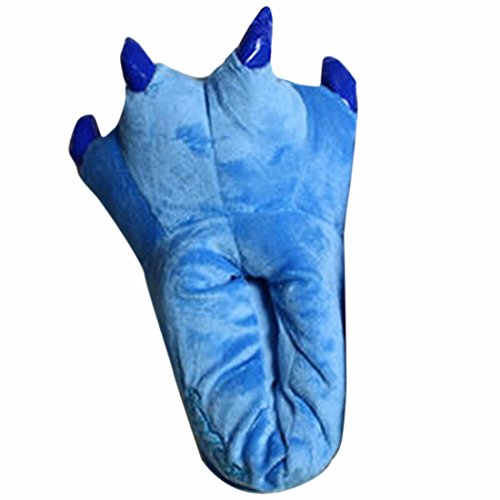 QIYUN.Z Adulto Suave Terciopelo Garra Animal De La Pata De Otono/Invierno Unisex Espesar Calido Zapato Zapatilla