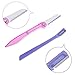 Lictin 4 Pcs Eyebrow Razor Trimmer Shaper Kit, Cheek Facial Hair Remover Women's Trimmer Shaving Grooming Kit with 24 Pcs Eyebrow Stencil Grooming Shaping Templates