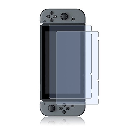 Preisvergleich Produktbild [2-Pack] Nintendo Switch Panzerglas Schutzfolie, EUGO Nintendo Switch Panzerglas Hartglas für Nintendo Switch (2017)