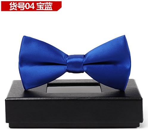 GENTLEE TIE Men'S Groom Tie Wedding Bow Tie Pink Boxed Wedding the Korean Version of the Red Tie, Blue F