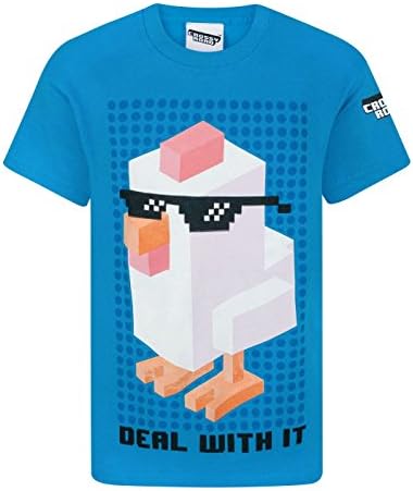 Crossy Road Deal With It Boy's T-Shirt (5-6 Years)