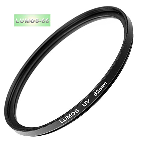 Lumos Lot de 5  avec couvercle d objectif 62  mm Pare-soleil Filtre UV CPL Filtre polarisant et support Convient    tout avec filetage de filtre 62  mm par exemple Objectif Sigma 18   200  18   250  105  mm 2 8  30  mm 1 4  pour Canon Nikon Sony