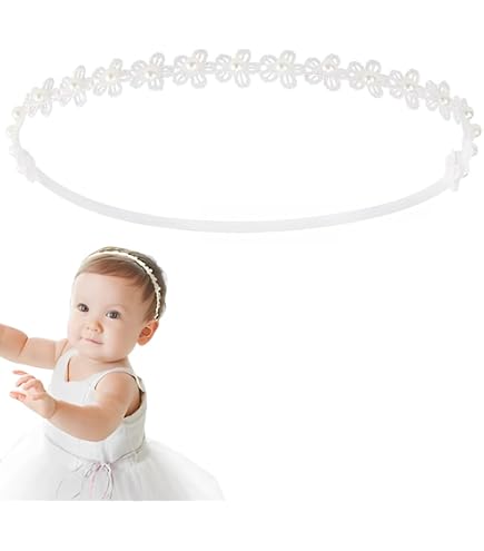 Fascia per capelli in chiffon bianco stile coreano Accessori per capelli per neonate Fascia per capelli per piccola principessa Fascia per capelli Turbante in pizzo per neonato
