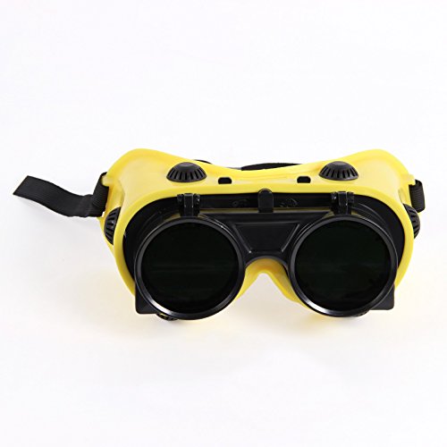 Schweißerbrille klappbar Vorhänger DIN 5 mit Kopfband und Seitenschutz geeignet für Brillenträger - schweisser-king.de: - Schutzbrille, Schweißbrille, Schweißschutzbrille
