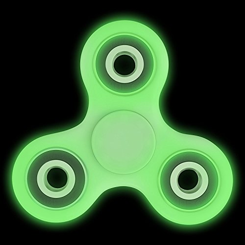 zappeln Spinner Glow in the Dark – skywell zappeln Spielzeug für hinzufügen, ADHD, Angst und Autismus Erwachsene Kinder – Stress Relief Spielzeug Hand tri-spinner – gemischt Keramik Kugellager – nicht 3D bedruckt - 2