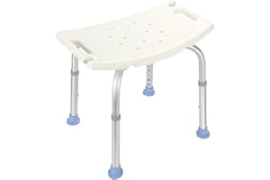 Vigevee Sgabello da doccia regolabile in altezza, antiscivolo, comodo aiuto per doccia, sgabello da bagno, stabile, per anziani, bambini, persone