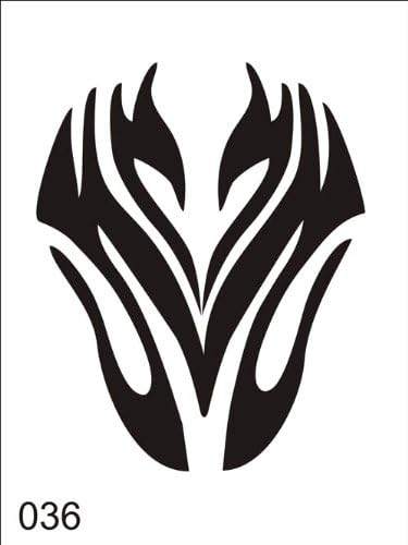 Airbrush tattoo stencil V036