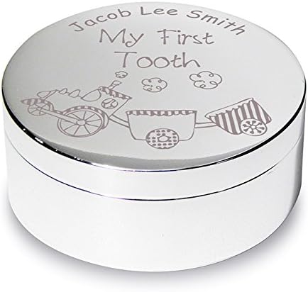 Personalised Train My First Tooth Trinket - Personalised - Tooth & Curl Boxes - Baby & Kids Gifts