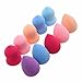 Malloom 10pcs (Color Random Delivery) Pro Beauty Flawless Makeup Blender Foundation Puff Multi Shape Sponges