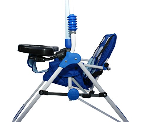 Clamaro 4 in 1 Babyschaukel ‚SWING‘ in 6 Motiven – Indoor Baby Schaukel, Wippe, Liege und Hochstuhl in einem, Sicherheitsgurt mit Bügel, gepolsterter Sitz, kompakt zusammenklappbar - 9