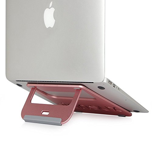 Koiiko Notebook Kühlständer, tragbar, faltbar, natürliche Kühlfunktion mit Premium Metallfuß + TPU Anti-Rutsch-Streifen für Laptops, Tablets, Notebooks PC, MacBook, iPad - 2