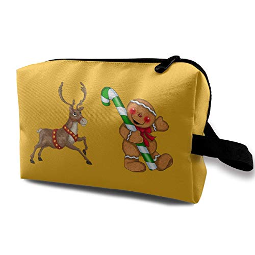 Christmas Deer Magic Makeup Bag Lazy Cosmetic Bag Portanle Travel Handbag