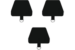 Androxeda 3 pièces de rechange pour cordon de téléphone portable avec anneau en métal cordon universel pour téléphone portable compatible avec la plupart des smartphones