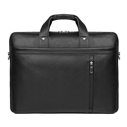 Preisvergleich Produktbild Circlefly Herren einfache und leichte Leder Einkaufstasche Business hundert Aktentasche große Computer 17 Zoll Computertasche