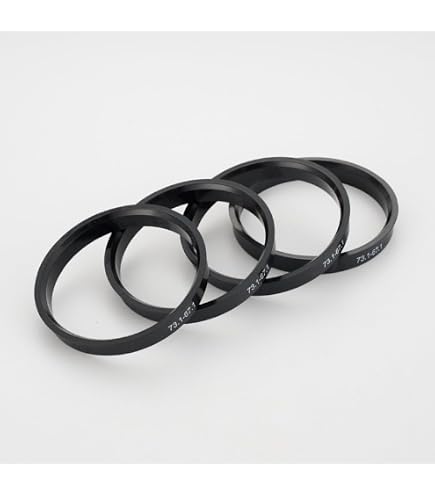 sourcing map Bague de Centrage Anneau Centre Auto Centre Alésage 73,1 mm 66,6 mm Plastique Noir