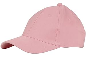 BLUECHOLON Gorra de niño de 6 Paneles en algodón de Suave Acabado y Cierre Ajustable Trasero. con Orificios de ventilación Bordados y en variada Gama de Vivos Colores.