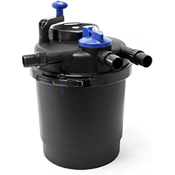 Filtro A Pressione Acquaforte CBF 8000 Per Laghetto - Con Lampada UV-C 11W, Funzione Risciacquo | Capacità 8 M³, Nero - Foto 6