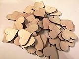  Holz Herzen Dekoration Verzierung Basteln Malen Sperrholz 4 mm Dick 4 cm Hoch