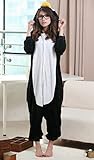 iKneu Pinguin Onesie Jumpsuits Kostuem Pyjama Oberall Hausanzug Kigurum Schlafanzug XL - 