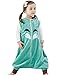 Produktbild Ruiying Kleinkind Kids 1-7Y Sleep and Play-Blanket Schlafsack Cotton Jumpsuits Overall Bauwolle nachtwäsche Unisex Schlafanzug Jungen Mädchen (L(5-8 Jahre), Grün)