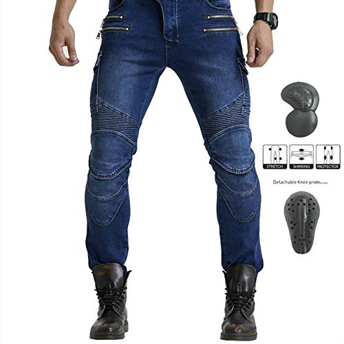 Los últimos Pantalones De Moto Para Hombre, Pantalones De Moto, Pantalones De Moto Off-road, Con Versión Mejorada De Esterilla Protectora Extraíble, Pantalones De Moto Anticaída