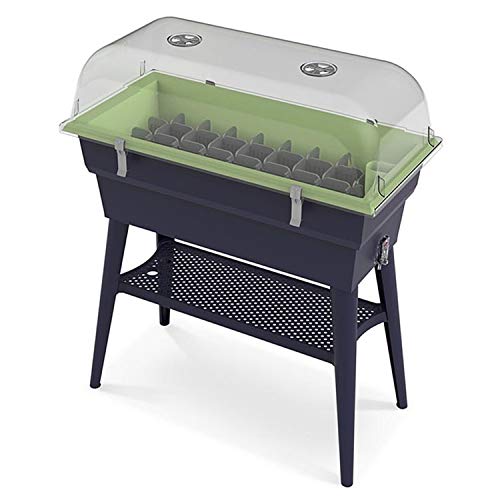 MV INDUSTRIE Jardinière Calipso Combi 40L Gris/Tilleul, 3557400035264, gris tilleul, 81x39x100 cm, , PV 003 526