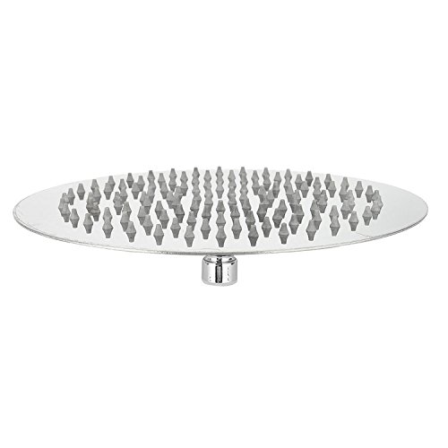 Edelstahl Rund Regendusche Überkopfbrause Rain Shower Head Rainfall 25*25cm - 2
