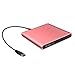 Price comparison product image iStrong External USB 3.0 Portable DVD CD Drive Burner Ultra Slim Optical Drive CD - RW DVD - RW Superdrive for Apple Mac Macbook Pro Laptop Notebook Desktop Pink …