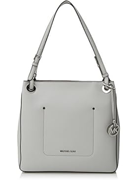 Michael Kors Damen Walsh Tornistertasche, Grau (Aluminum), 11x29x31.5 cm