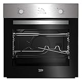 Beko BIGT21100X Four électrique, four à gaz naturel 72 L 2250 W Noir, Acier inoxydable A+