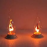 flammen lichterkette Package enthält eine Artikel Bazaar Ziehen Schwanz E14 3W Edison Birne Kerze Flamme Blase gelbes Licht 220V
