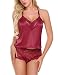 Produktbild Avidlove Sexy Satin Pyjama Set Spitze Dessous Sexy Negligee Nachthemd Nachtwäsche Schlafanzug Zweiteilige mit Shorty Sleepwear Set