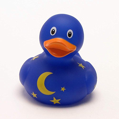 LiLaLu 8,5 cm Ente Spielzeug mit Mond und Sterne (Mehrfarbig) - 2