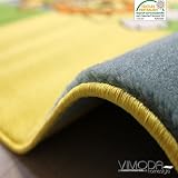 VIMODA Kinderteppich Modern Zoo Kinder Teppich Löwe Krokodil in Bunte Farben – Maße: 80×150 cm – Sortiertes Modell - 4