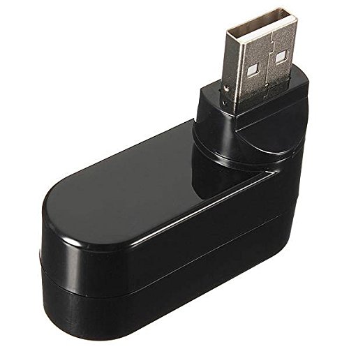 SAWAKE USB 2.0 Hub Verteiler 3 Ports Highspeed 180° drehbar Splitter Für Laptop Notebook PC Computer - 7