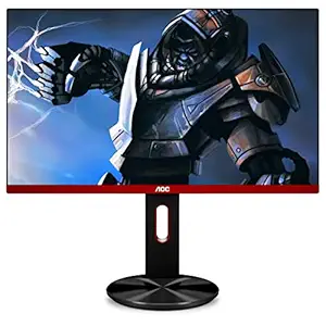 AOC 24.5-inch LED Gaming Monitor with HDMIx2/VGA Port/Display Port/USB Hub,Full HD, Free Sync, Height Adjustable Stand, 144Hz, 1ms, in-Built Speaker, Wall Mountable - G2590PX (Black)