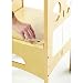 Guidecraft Folding Kitchen Helper Step-Stool, Natural