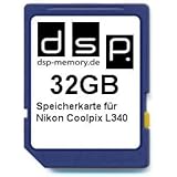 DSP Memory Z-4051557429475 32GB Speicherkarte f&uuml;r Nikon COOLPIX L340