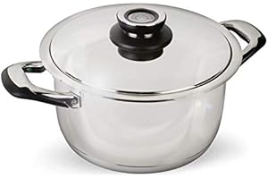 Warmcook 2002-24 - Pentola Tuttofare 6 L con Coperchio Ecovitam in Acciaio Inox 18/10