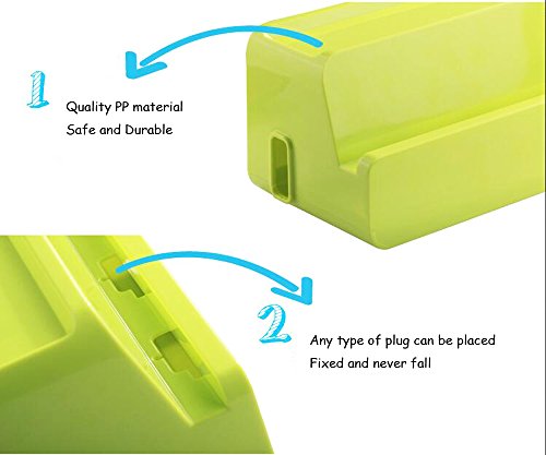 Case Wonder - Caja para organizar y administrar los cables de alimentaci n caja multifuncional de almacenamiento con soporte de carga para iPad e iPhone caja para protector de sobrecarga oculta y protege la regleta color verde reviews Case Wonder - Caja para organizar y administrar los cables de alimentaci n caja multifuncional de almacenamiento con soporte de carga para iPad e iPhone caja para protector de sobrecarga oculta y protege la regleta color verde