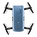 Produktbild Kofun JJRC H47 ELFIE plus Quadcopter Elfie Selfie 720P WiFi Kamera Tasche faltbare Drone Mini FPV mit Schwerkraft Kinder Geburtstag Weihnachten Valentinstag Geschenk, Metall blau