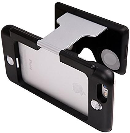 Crystalove 3D VR Glasses Case Virtual Reality Mobile Phone 3D Movies Game Anti-shock Mobile Phone Cover for Iphone 6 6S 4.7inch (iphone 6/6s Silver)