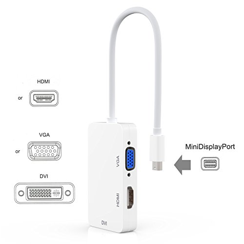 Lention Thunderbolt Mini DisplayPort auf VGA / DVI / HDMI – Kabel Adapter - 3