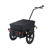 HOMCOM Bicycle Trailer - Black